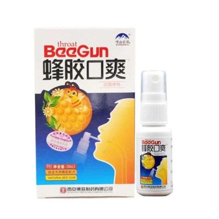 Bee Gun Throat Spray – Apoyo Natural para la Garganta y Boca